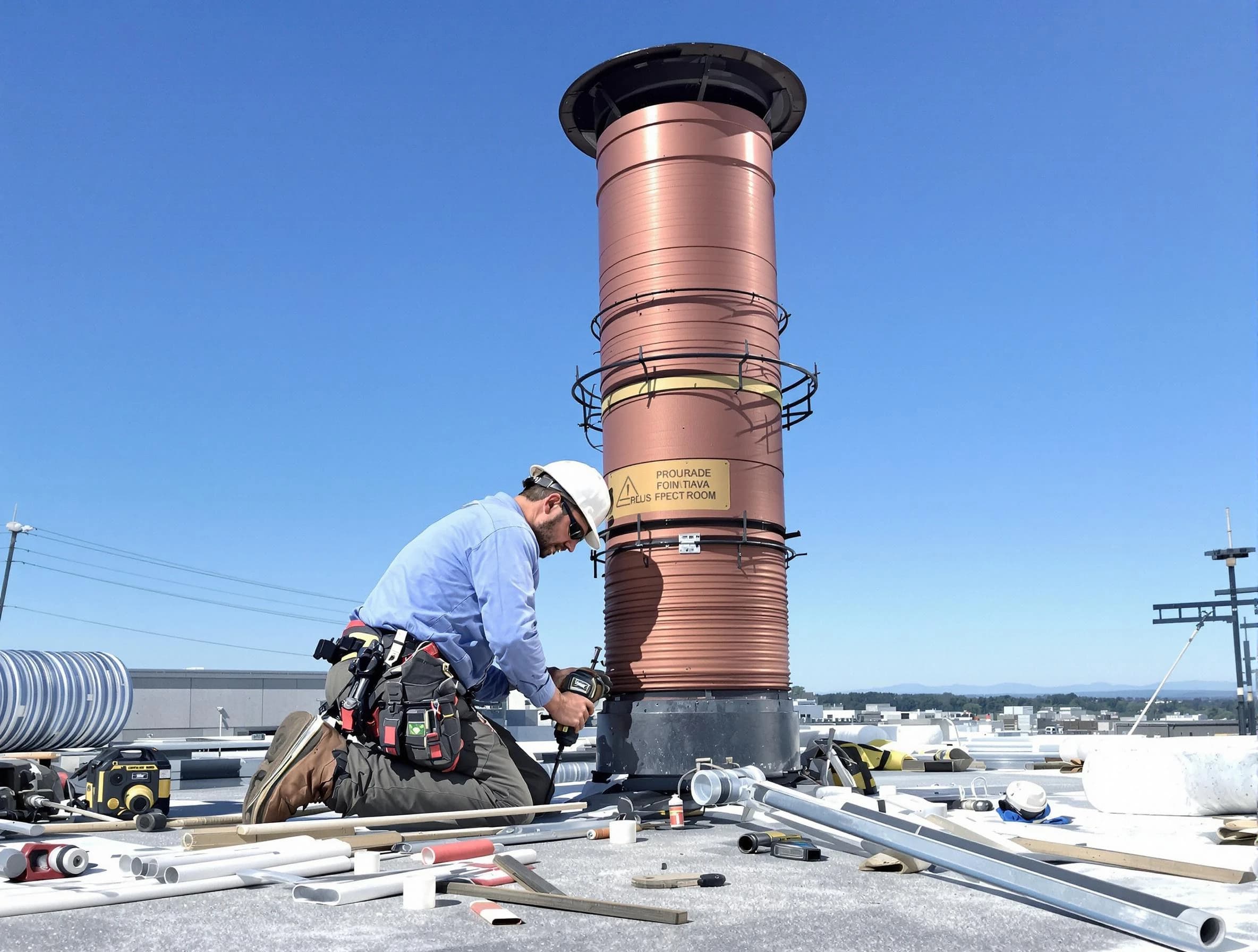 Installed chimney liner by Dormont Chimney Sweep in Dormont, PA