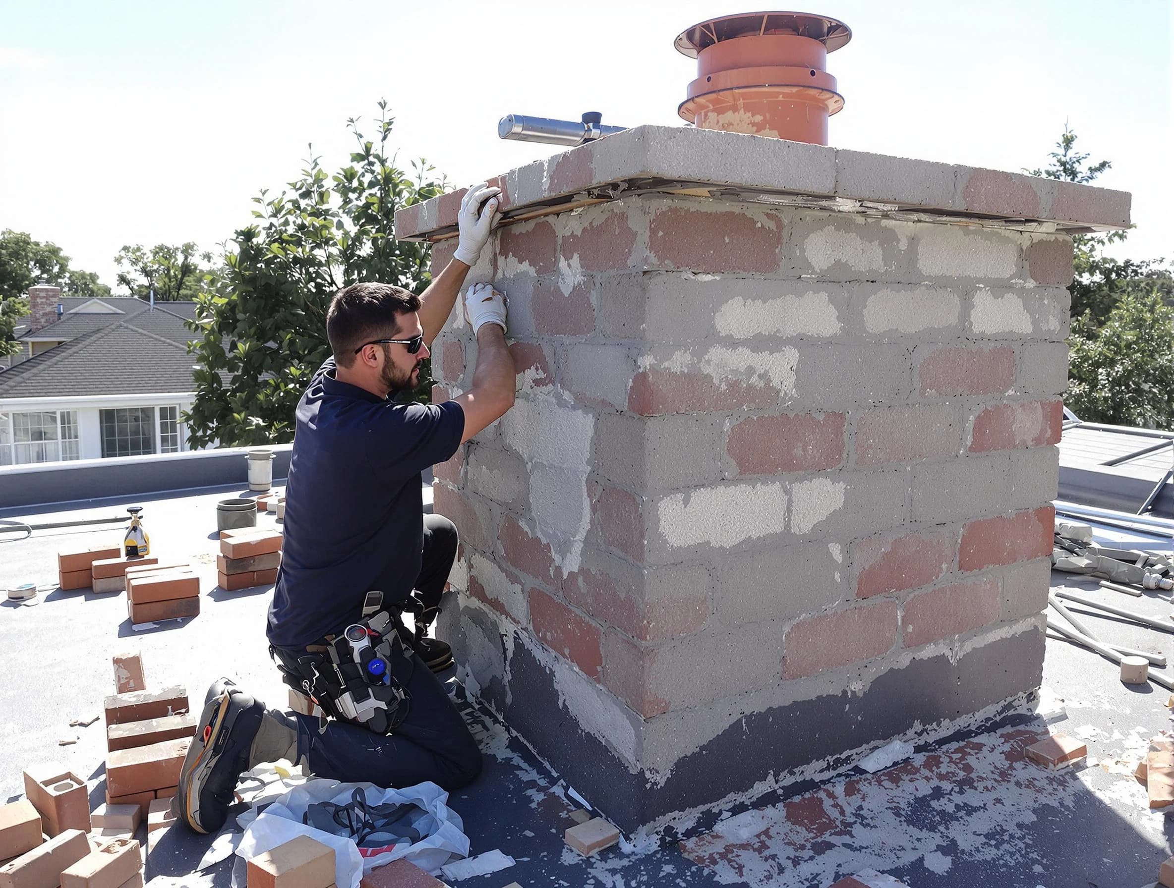 Advanced chimney repair process by Dormont Chimney Sweep in Dormont, PA