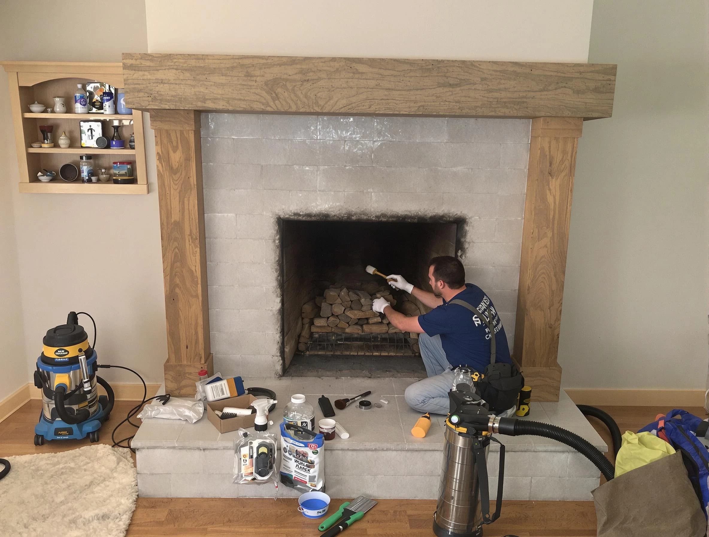 Detailed creosote removal process by Dormont Chimney Sweep in Dormont, PA