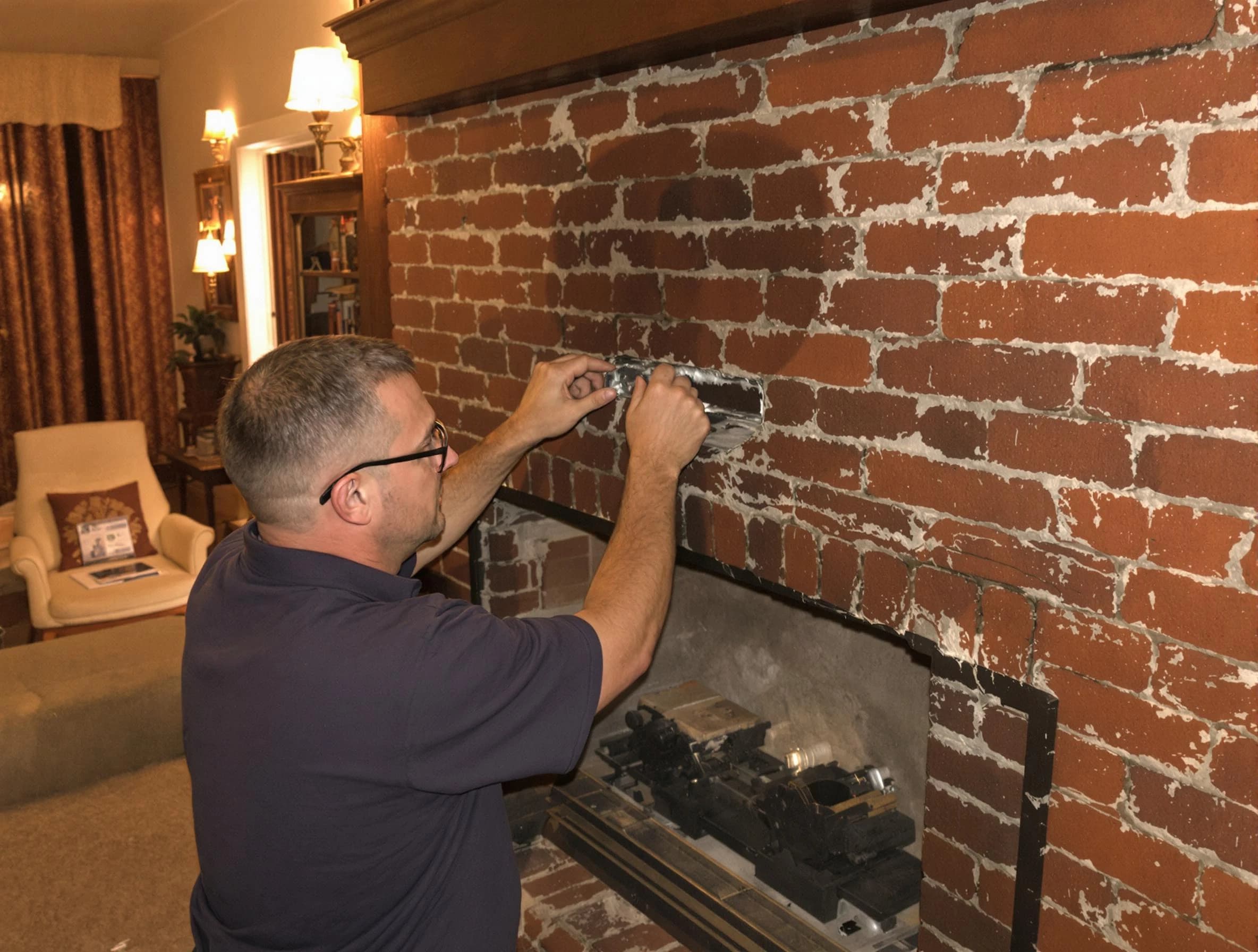 Dormont Chimney Sweep expert fixing a fireplace in Dormont, PA