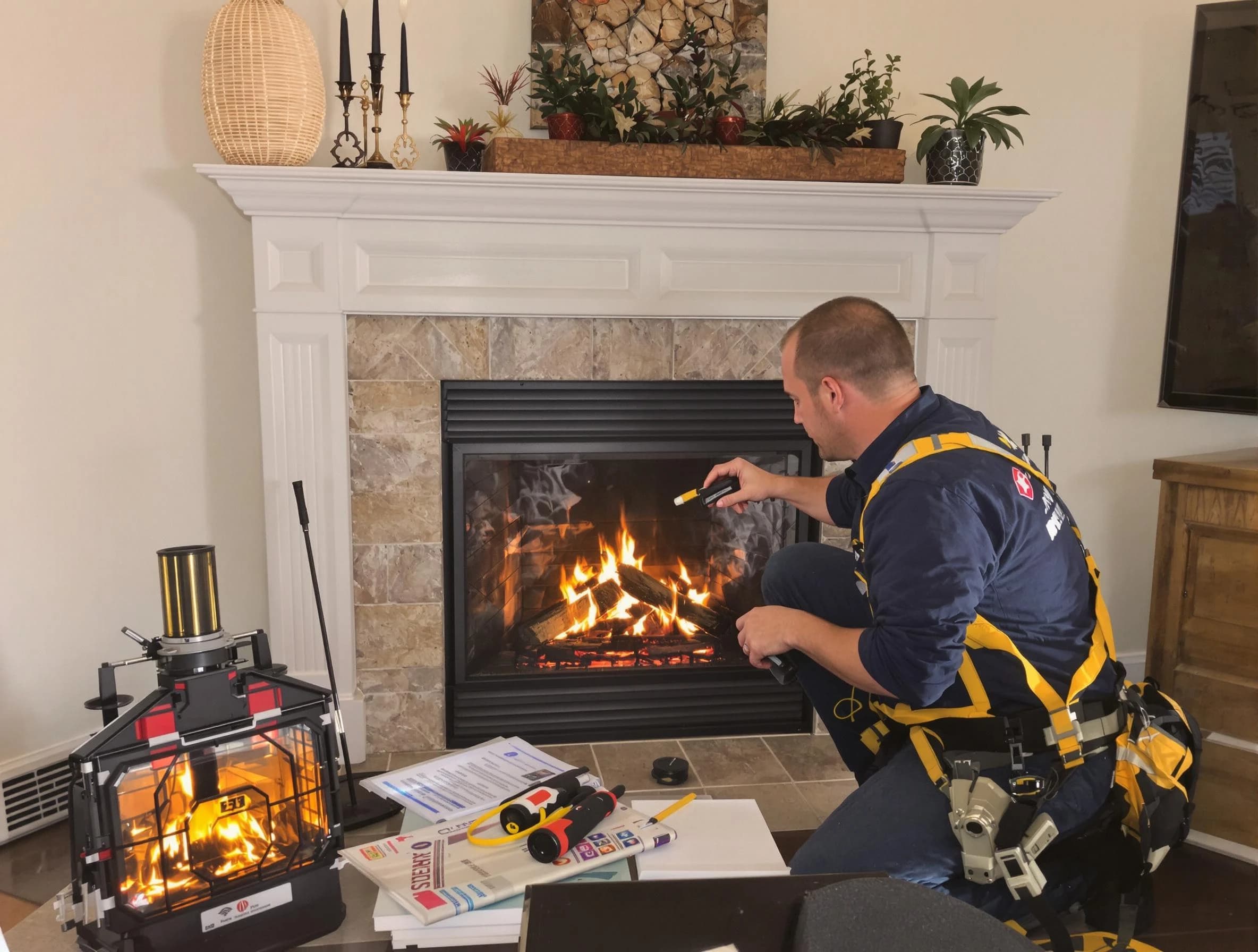 Safety-focused fireplace inspection by Dormont Chimney Sweep in Dormont, PA