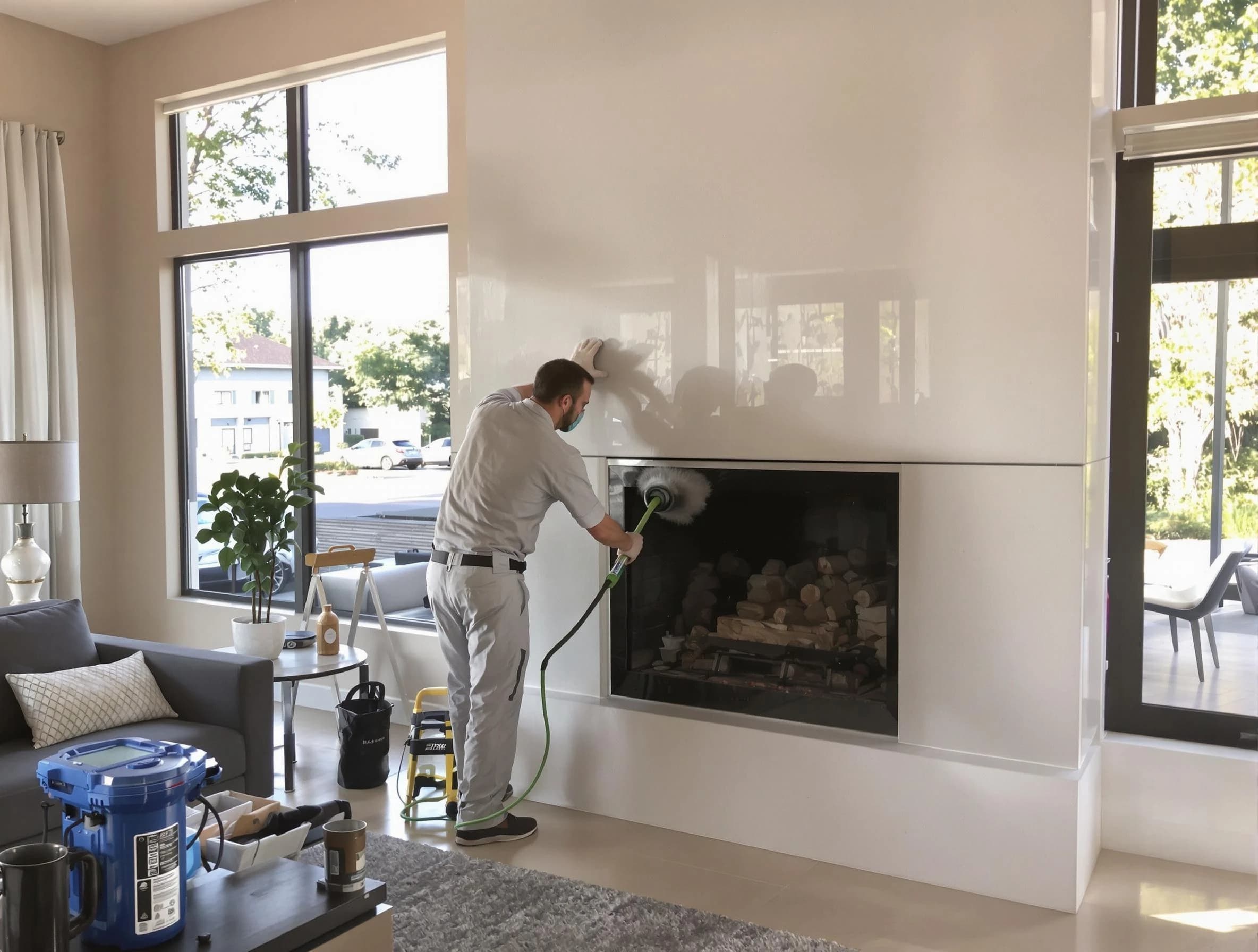 Dormont Chimney Sweep performing thorough soot removal in Dormont, PA