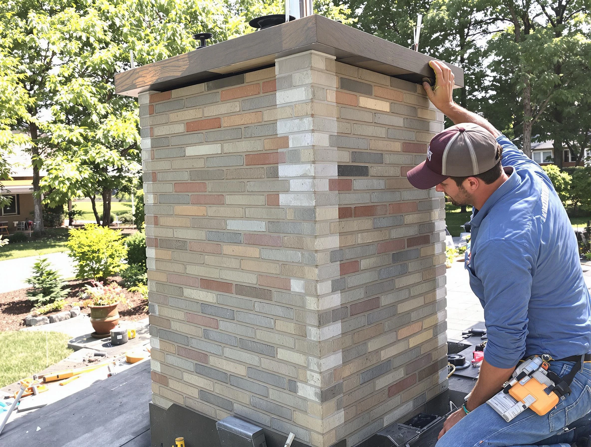Dormont Chimney Sweep completing a modern chimney remodel in Dormont, PA