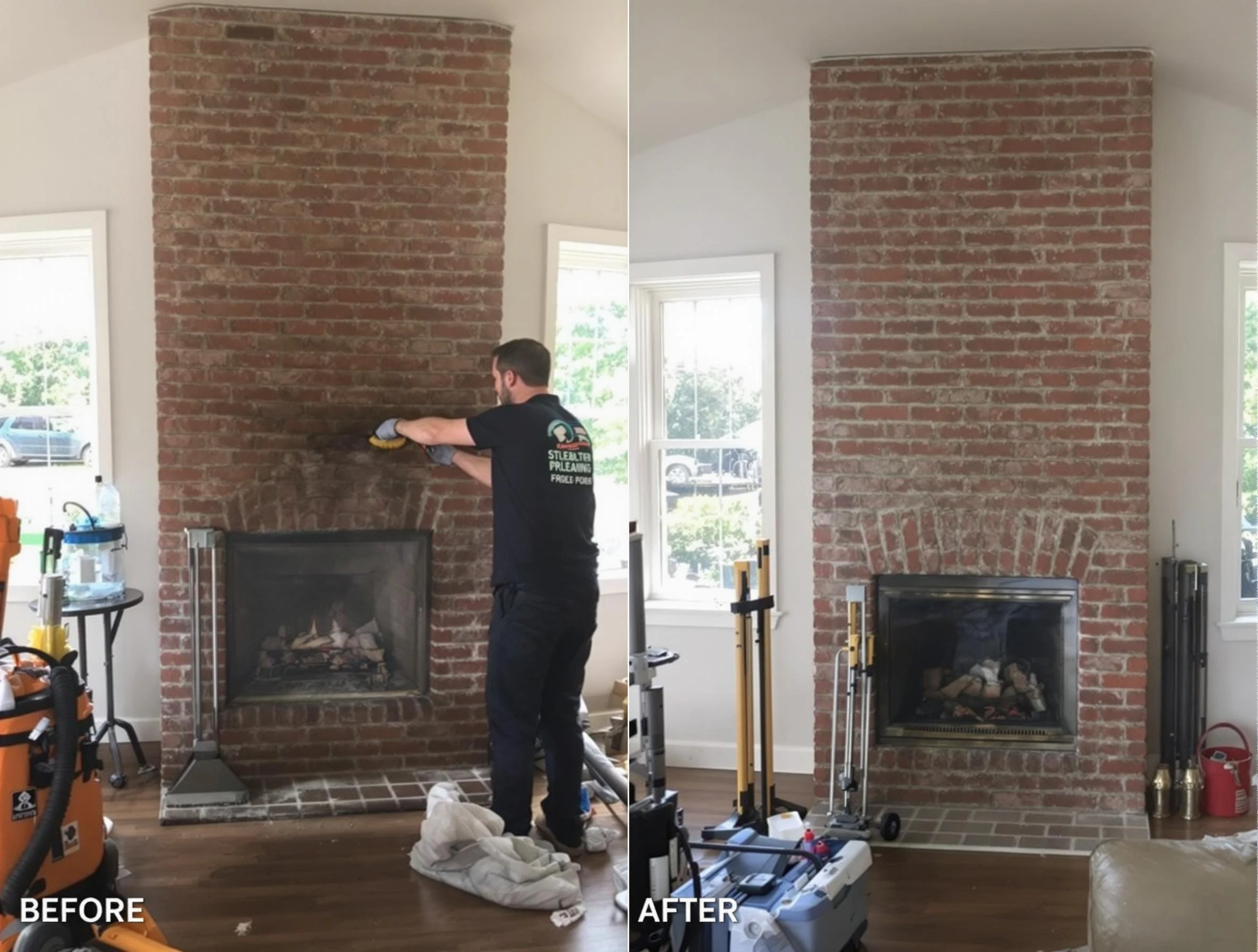 Finished chimney sweeping service by Dormont Chimney Sweep in Dormont, PA
