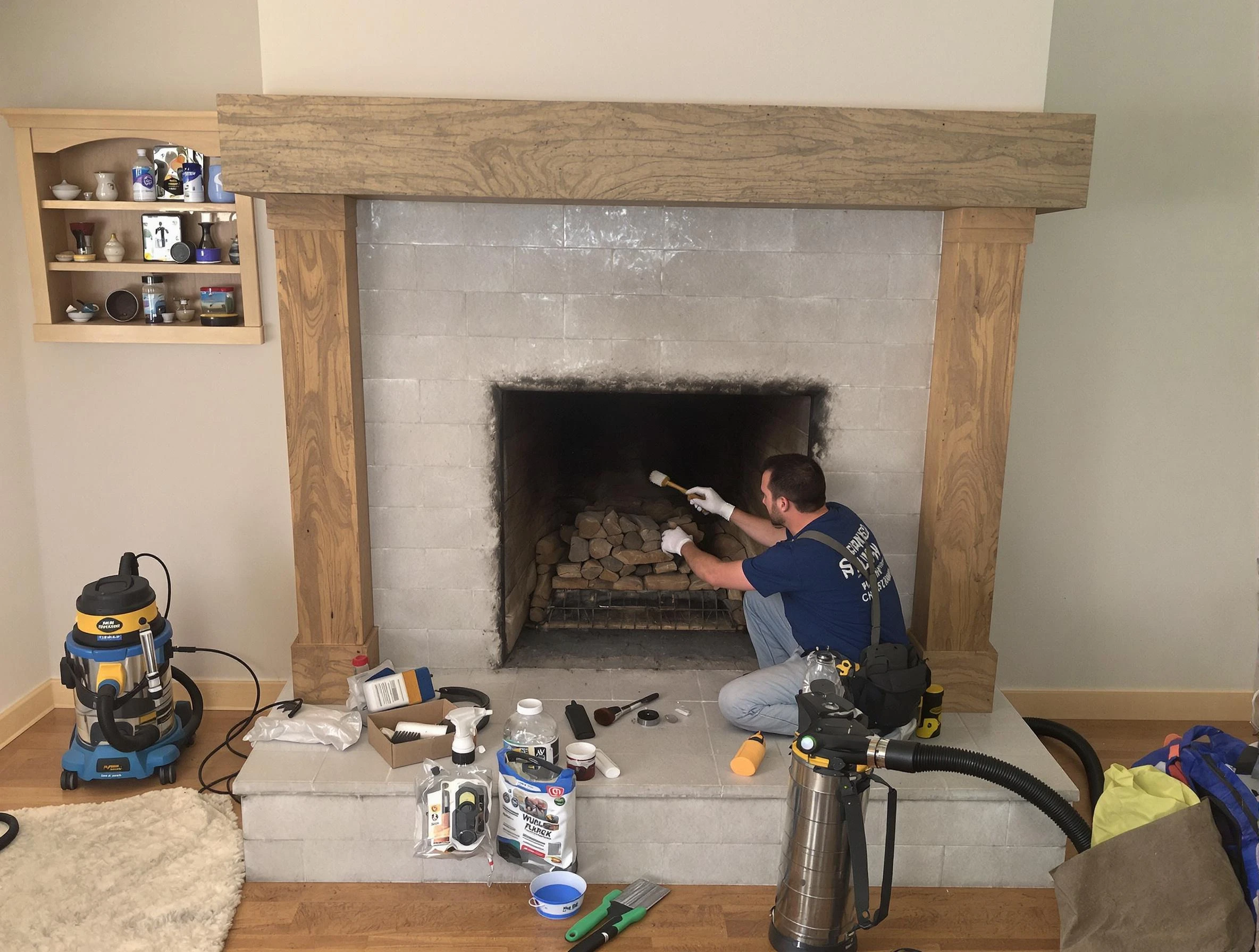 Detailed creosote removal process by Dormont Chimney Sweep in Dormont, PA